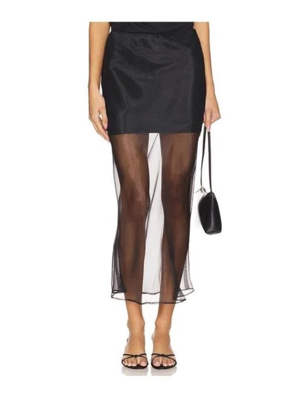 Line and Dot mesh overlay skirt size Medium NWT